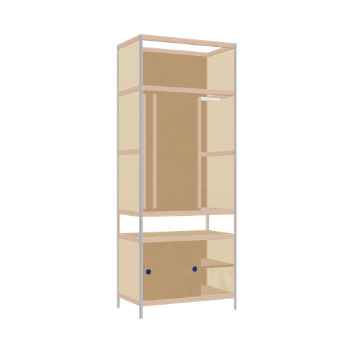 [400537228] Kleerkast (229x90x52 cm)