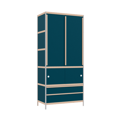 [400537350] Wardrobe (219x100x52 cm)