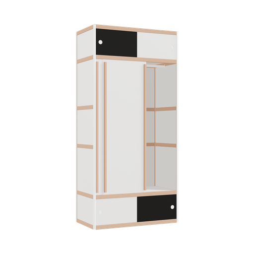 [400537609] Kleerkast (209x100x52 cm)