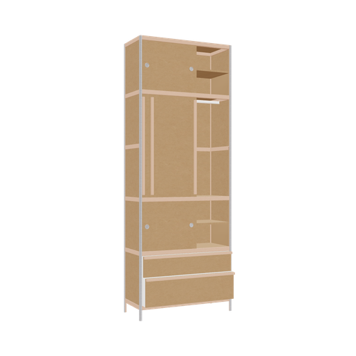 [400537665] Kleerkast (269x100x42 cm)