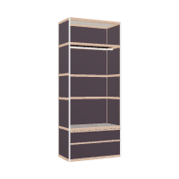 [400538013] Wardrobe (239x100x52 cm)