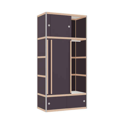 [400538017] Wardrobe (209x100x52 cm)