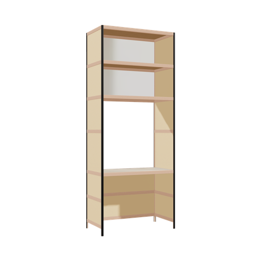 [400538191] Bureau intégré (248x100x52 cm)