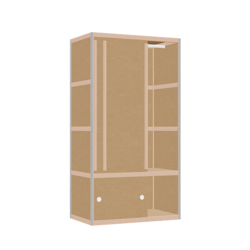 [400205135] Kleerkast (168x90x52 cm)