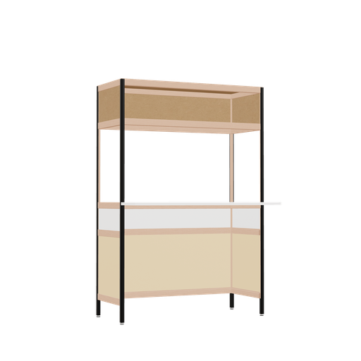 [400538494] Bureau débordant (148.5x100x63.6 cm)