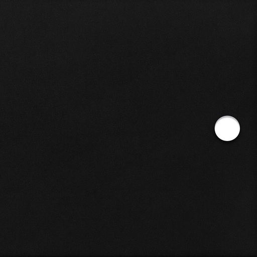 Black matt opaque acrylic door