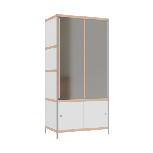 [400488341] Kleerkast (208x100x62 cm)