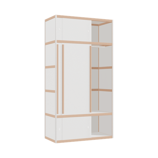 [400538828] Kleerkast (209x110x52 cm)