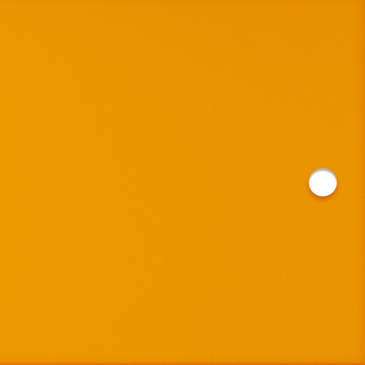 Orange translucent acrylic door