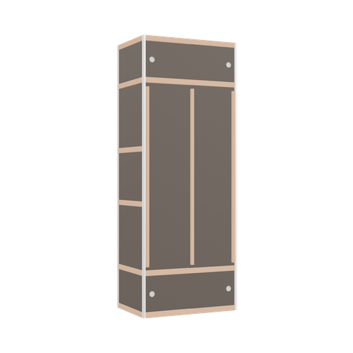 [400539066] Kleerkast (209x80x52 cm)