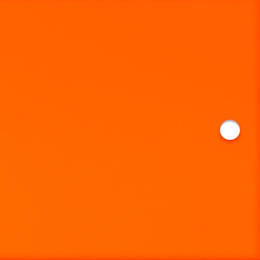 Mandarine translucent acrylic door