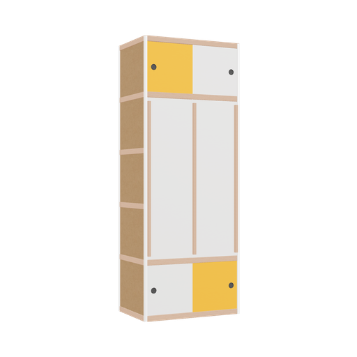 [400539202] Kleerkast (209x80x52 cm)