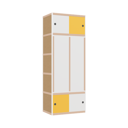 [400539203] Kleerkast (209x80x52 cm)