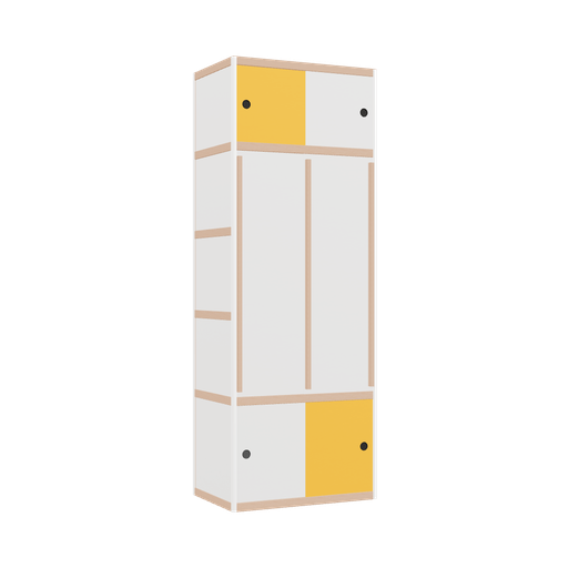 [400539214] Kleerkast (219x80x52 cm)