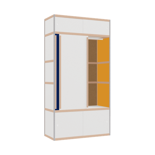 [400539306] Kleerkast (229x120x52 cm)