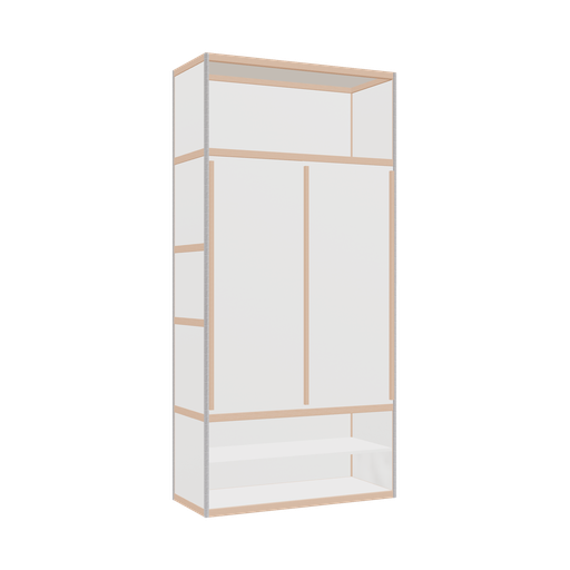 [400539411] Wardrobe (249x120x52 cm)