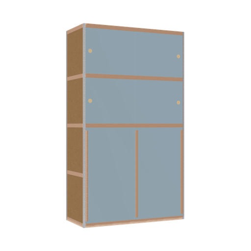 [400539573] Kleerkast (208x120x52 cm)