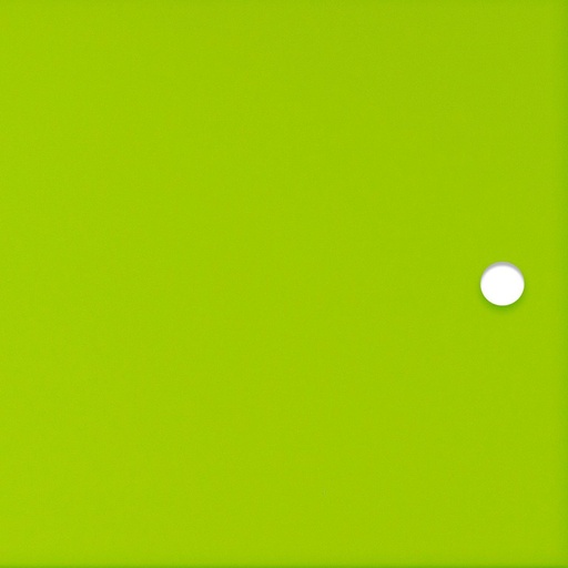 Lime translucent acrylic door