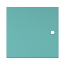 Turquoise translucent acrylic door