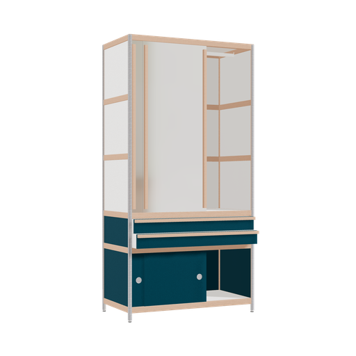 [400539942] Wardrobe (198x100x52 cm)