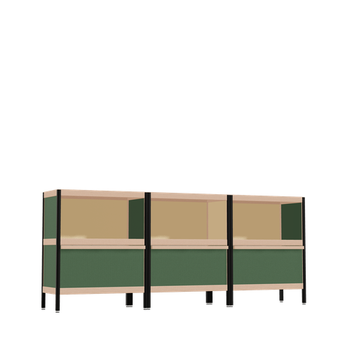 [f167857] Meubles (77x186x32 cm)