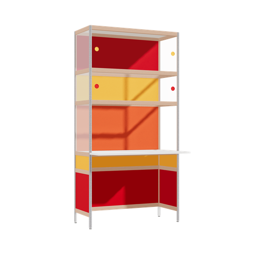 [400540185] Bureau débordant (196.5x100x63.6 cm)