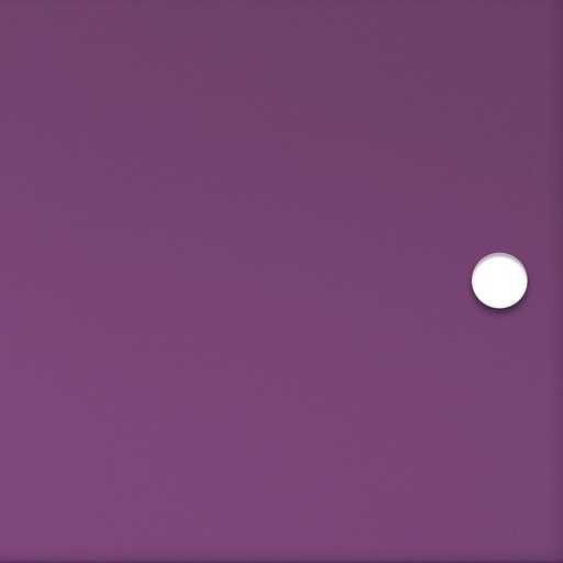 Plum translucent acrylic door