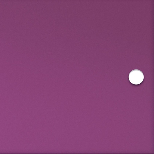 Plum translucent acrylic door