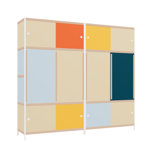 [f168090] Meubles (218x240x52 cm)