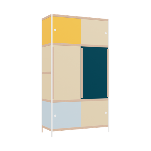 [400540582] Kleerkast (218x120x52 cm)