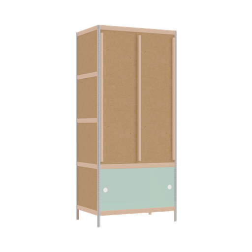 [400540630] Kleerkast (178x80x52 cm)