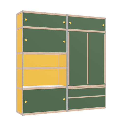 [f168198] Furniture (209x200x42 cm)