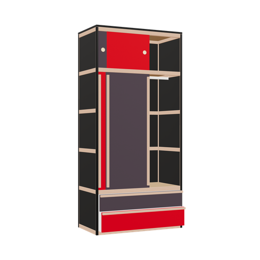 [400541046] Kleerkast (210.8x100x52 cm)