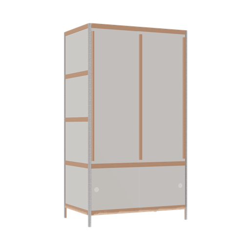 [400140479] Kleerkast (178x100x62 cm)