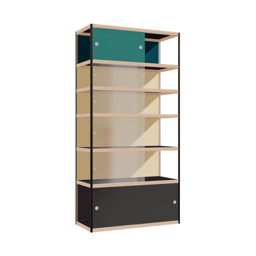 [400541296] Display cabinet (240x120x52 cm)