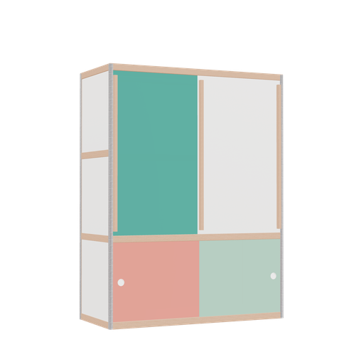 [400541558] Kleerkast (157x120x52 cm)