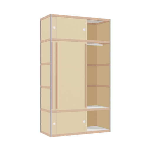 [400541850] Wardrobe (209x120x52 cm)
