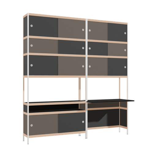 [f168765] Meubles (237.5x220x53.6 cm)