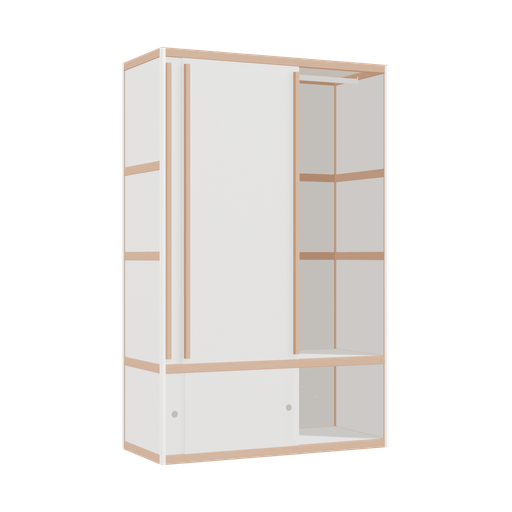 [400542503] Kleerkast (188x120x52 cm)