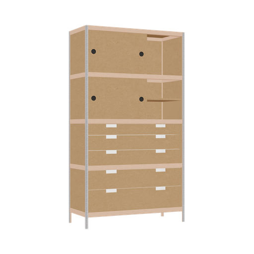 [400542697] Armoire (178x100x42 cm)