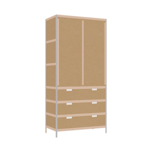 [400542753] Wardrobe (209x100x52 cm)