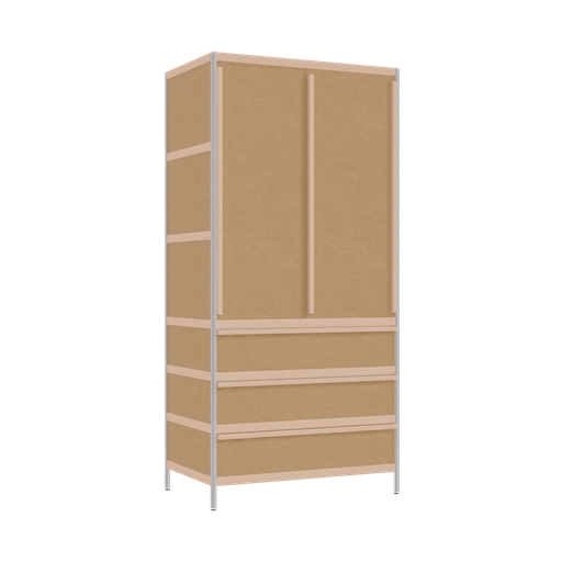 [400543008] Kleerkast (210x100x62 cm)