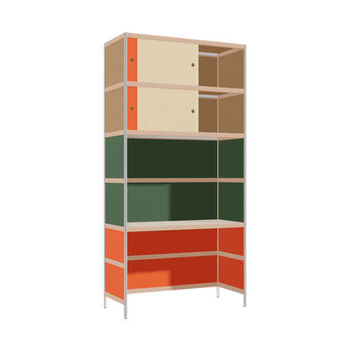 [400543082] Bureau intégré (241x120x52 cm)
