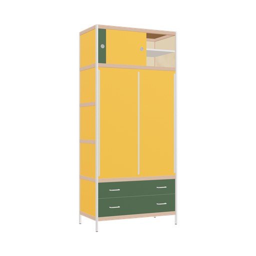 [400543201] Wardrobe (220x100x52 cm)
