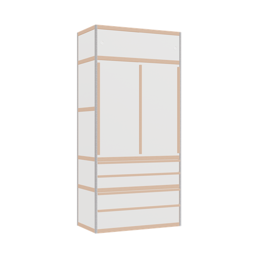 [400543267] Penderie (209x100x52 cm)