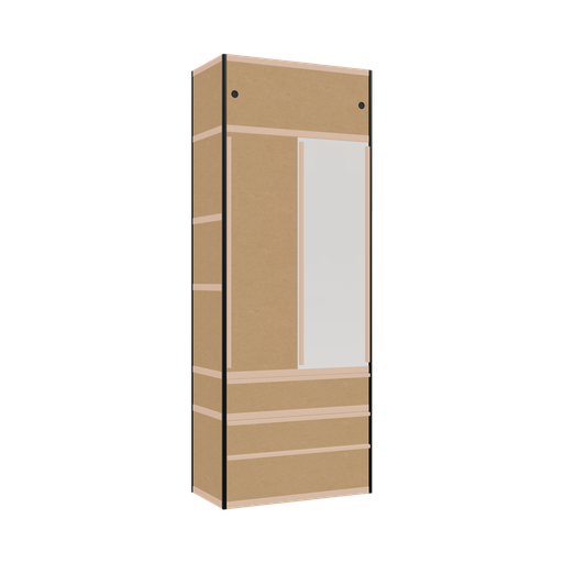 [400543329] Kleerkast (263x100x52 cm)