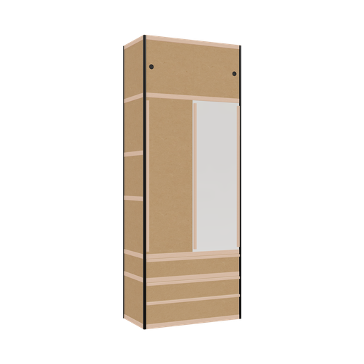 [400543332] Wardrobe (260x100x52 cm)