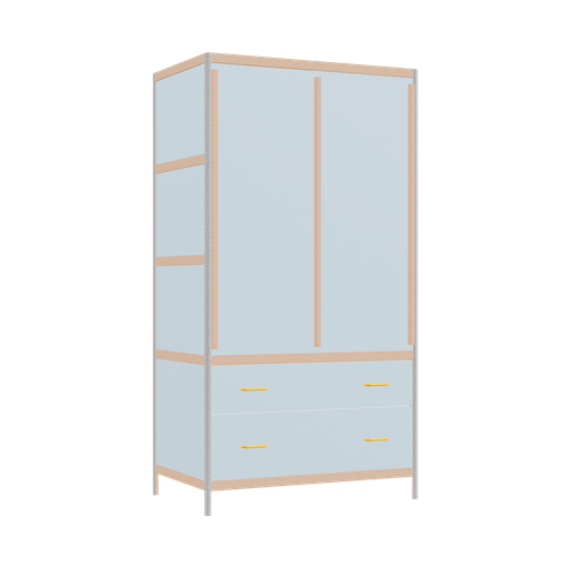 [400543335] Wardrobe (188x100x62 cm)