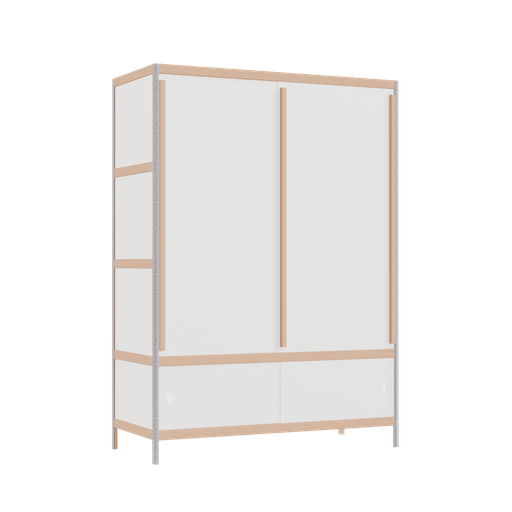 [400543386] Kleerkast (168x120x52 cm)