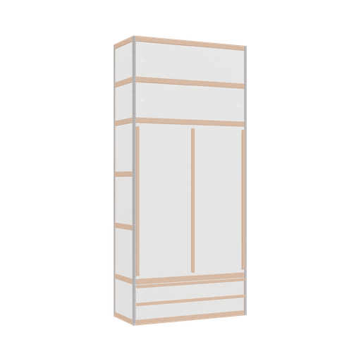 [400543557] Kleerkast (220x100x42 cm)